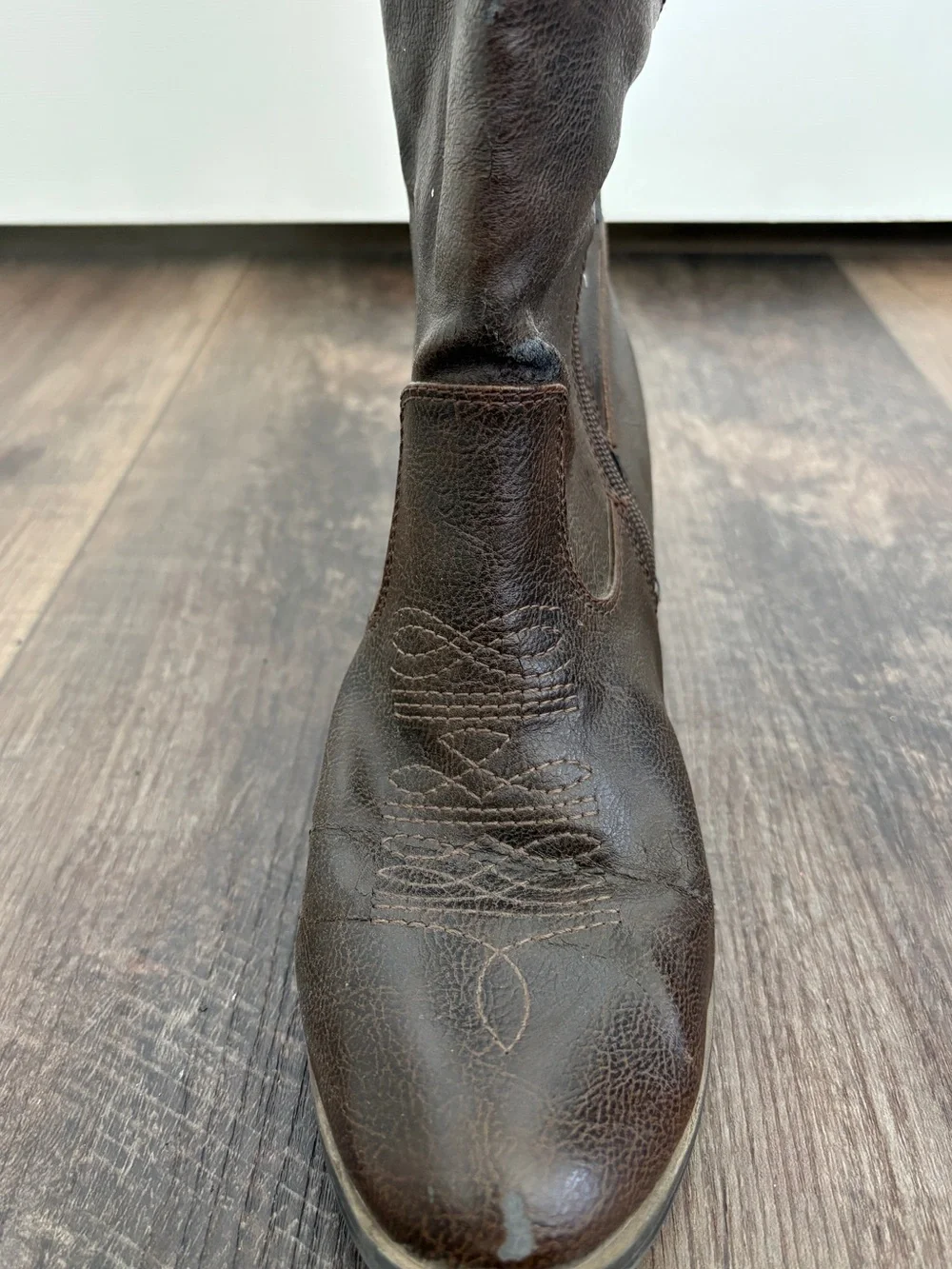 Mossimo Supply Co Dark Brown Western Cowgirl Boots